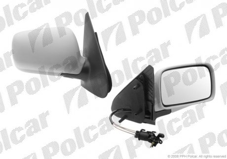 Фото автозапчасти зеркало наружное правый Volkswagen POLO 95- (6N1857508GRU, 6N1857522) Polcar 9524521E