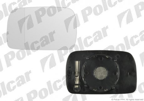 Вставка наружного зеркала левая Volkswagen POLO, 94- (6N1857521B) Polcar 9524541E