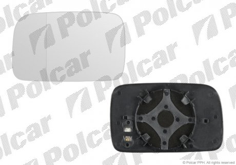 Вставка зовнішнього дзеркала ліва Volkswagen POLO 95- (6N1857521B) Polcar 9524541M (фото 1)