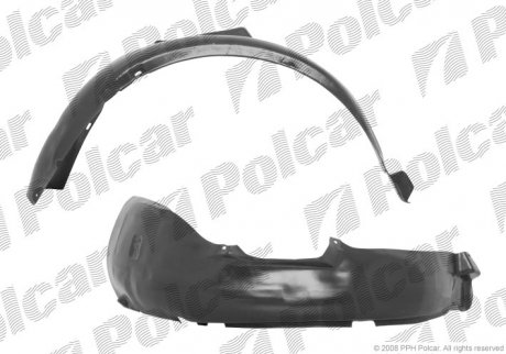 Підкрилок лівий Volkswagen POLO H/B 10.94- (6N0809961) Polcar 9524FL1 (фото 1)