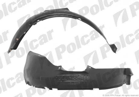 Подкрылок правый Volkswagen POLO H/B 10.94- (6N0809962) Polcar 9524FP1Q