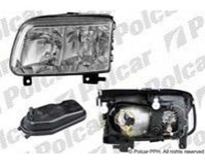 Фото автозапчасти фара основная Volkswagen POLO HB, 10.99-(6N194118AB, 6N1941018AB, 6N1941018AE, 6N1941018AA) Polcar 9525103E