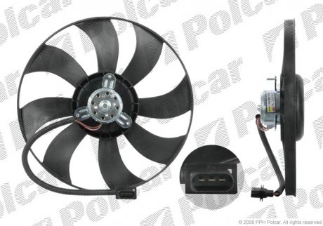 Вентилятор без кожуха Volkswagen POLO/S.FABIA (6Q0959455D) Polcar 952523U1