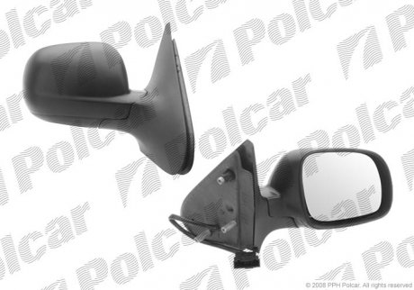 Фото автозапчасти зеркало наружное правый Volkswagen POLO 99- (6N1857508G, 3B1857538BGRU, 6N1857522C, 6N1857508E01C) Polcar 9525524E