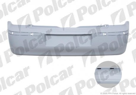 Бампер задний Volkswagen POLO 10.99- H/B (6N0807417BGRU) Polcar 952596J (фото 1)