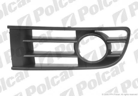 Решетка в бампер правая Volkswagen POLO HB, 09.01- (B6Q0853666CB41, 6Q0853666C) Polcar 9526272 (фото 1)