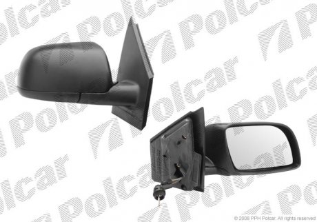 Дзеркало зовнішнє правий Volkswagen POLO 02- (6Q0857538A, 6Q1857508F) Polcar 9526521M (фото 1)