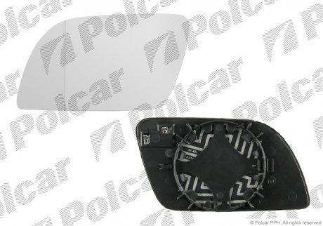 Вставка наружного зеркала левая Volkswagen POLO 02- (6Q0857521A) Polcar 9526544M