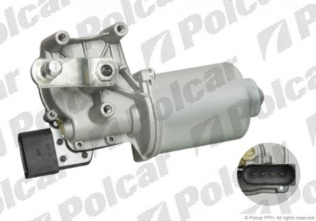 Моторчик склоочисника POLO 01- (6Q1 955 119 A, 6Q1 955 113) Polcar 9526SWP1 (фото 1)