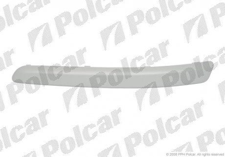 Молдинг бампера правий POLO HB, 04.05-08.09 (6Q0807718AGRU) Polcar 95270718J