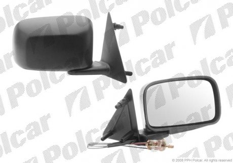 Фото автозапчасти зеркало наружное правый Volkswagen GOLF/JETTA 88-91 (191857508A, 191857522K, 191857508A522K) Polcar 9534522E