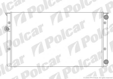 Радіатор основний AC+ Volkswagen Golf III 1.8/1.6 GOLF III / VENTO 91- (1H0121253BD, 1H0121253BK, 1H0121253BM, 1H0121253BA) Polcar 953808A8