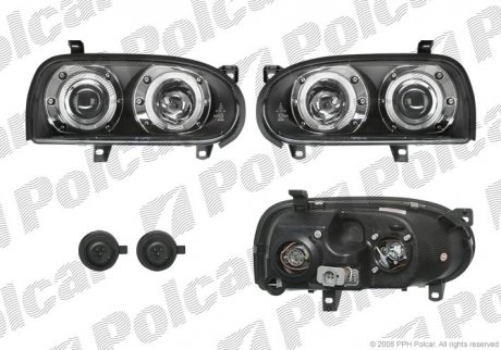 Фото автозапчасти фара основная Volkswagen GOLF III, 92- Polcar 953809FE