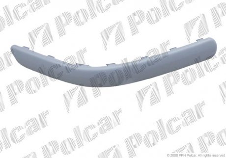 Фото автозапчасти молдинг бампера левый Volkswagen GOLF IV 98- (1J6807792AGRU, 1J6807791A GRU) Polcar 9541967