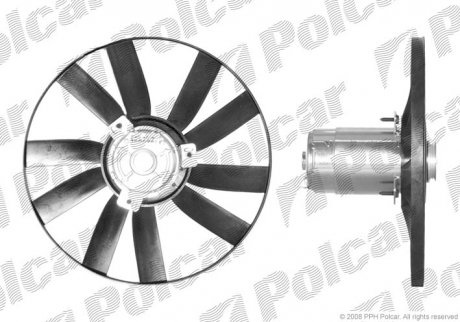 Вентилятор без кожуха Volkswagen PASSAT 88- (357959455F) Polcar 954623U1