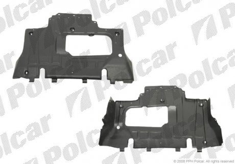 Защита под двигатель Volkswagen PASSAT (B3), 88- (3A0 825 235 D) Polcar 9546349Q (фото 1)