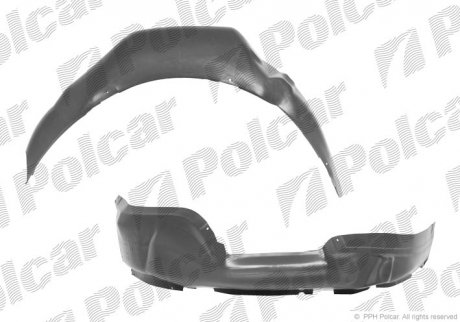 Подкрылок правый Volkswagen PASSAT 88- (357809961A) Polcar 9546FP-1 (фото 1)