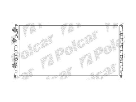 Фото автозапчасти радіатори охолодження Polcar 954708-2