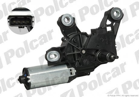 Моторчик стеклоочистителя Volkswagen SHARAN, 01-10 (7M3955711A, 7M3955711C) Polcar 9550SWT2 (фото 1)