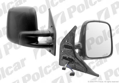 Зеркало наружное правый Volkswagen TRANSPOR.T4 9/90- (701857522G, 701857508H01C, 701857508H) Polcar 9566524M (фото 1)