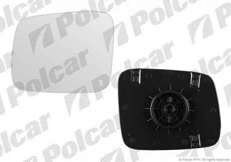 Вставка наружного зеркала правая Volkswagen TRANSPOR.T4 9/90- (701857522L) Polcar 956655-M