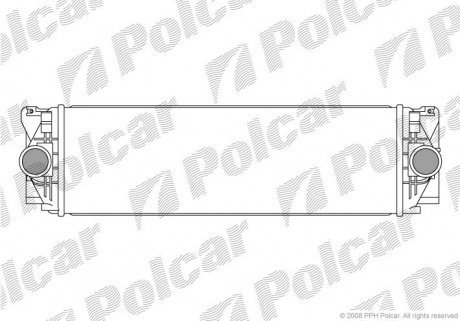Радіатор повітря (Інтеркулер) CRAFTER (2E0145804) Polcar 9572J81X