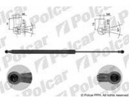 Амортизатор кришки багажника і капота Polcar 95C2AB3