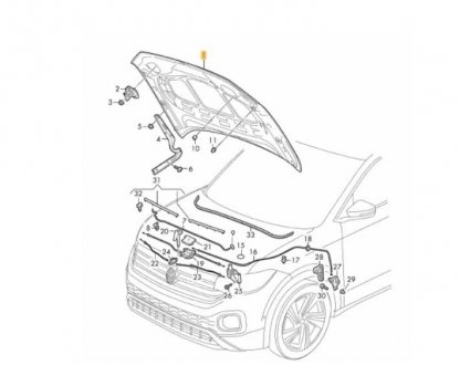 Фото автозапчасти капот Polcar 95L403