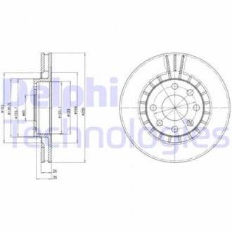 Фото автозапчасти гальмівні диски Polcar BG2443