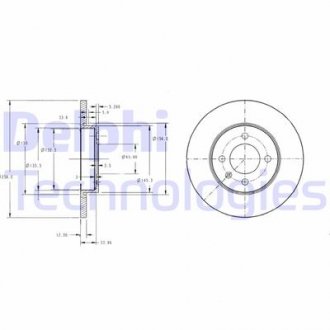 Фото автозапчасти гальмівні диски Polcar BG2454