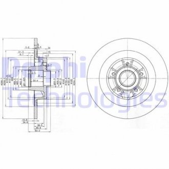 Фото автозапчасти гальмівні диски Polcar BG3686