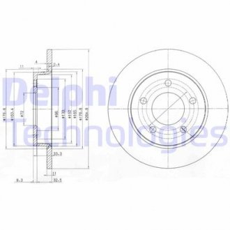 Фото автозапчасти гальмівні диски Polcar BG4025C