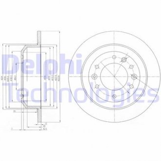 Фото автозапчастини гальмівні диски KIA CARNIVAL III (UV (NBD1448, 58411-4D000) Polcar BG4138