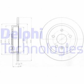 Фото автозапчастини гальмівні диски OPEL INSIGNIA (08-) (569028, 13501302, 13502198, BD1367, 569127, 569025) Polcar BG4188