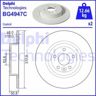 Гальмівні диски Polcar BG4947C (фото 1)