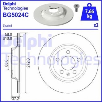 Фото автозапчасти гальмівні диски Polcar BG5024C