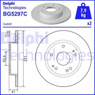 Фото автозапчасти гальмівні диски Polcar BG5297C