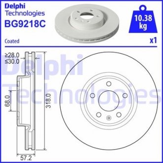 Гальмівні диски Polcar BG9218C (фото 1)