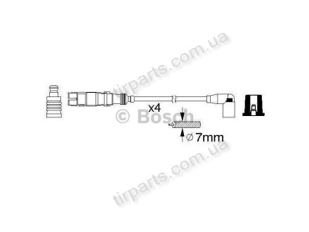 Фото автозапчастини провід запалювання Volkswagen Bora (06A 905 409 E, 06A905409H, 06A 905 409 F, 06A905409A, 06A905409E, 06A 905 409 H, 06A 905 409 A, 06A905409F) Polcar BS0986356359 (фото 1)