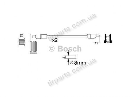 Фото автозапчасти провод зажигания FIAT Cinquecento (600314, 7703186, 7703530, 7756660) Polcar BS0986356752