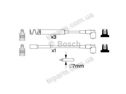 Фото автозапчасти провод зажигания FORD Galaxy Polcar BS0986357090