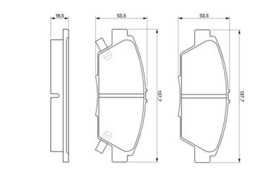 Фото автозапчастини гальмівні колодки HONDA ACCORD V (CC7) (45022-S30-G10, 45022-SS0-G10, GBP 90338, 45022-SE0-G10, 45022-SN7-G42, 2834, 45022SN7G41, GBP90338AF, GBP 90338 AF, 45022SE0G10, 45022S30G10, 45022SN7G42, GBP90338, 45022SS0G10, 45022-SN7-G41) Polcar BS0986424289