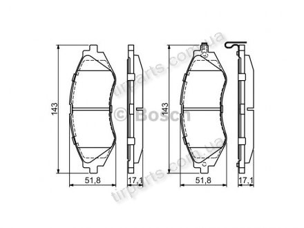 Фото автозапчастини гальмівні колодки CHEVROLET EVANDA, 03 (96245178, 96 495 227, S4510006, 96253383, 96253382, S4510009, 96 281 937, 96 281 939, 96391891, S4510005, 96281939, 96281939, 96281939, 96281939, S3410011, 96349060, 96319060, S4510007, S4510019, 96446742, 9649 Polcar BS0986424474