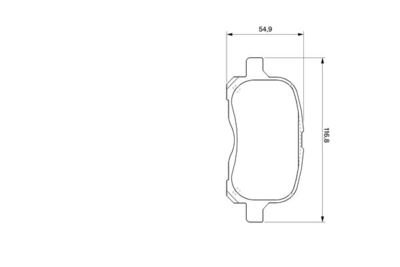 Фото автозапчастини гальмівні колодки TOYOTA COROLLA (_E11 (0446512240, 04465 12240, 446512240) Polcar BS0986424692