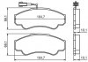 Фото автозапчасти тормозные колодки CITROËN JUMPER autob, 4252 45, 4254 59, 77362274, 4252 44) Polcar BS0986424769 (фото 1)