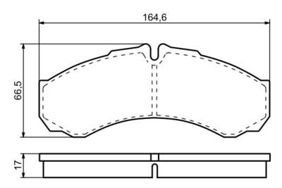 Фото автозапчасти тормозные колодки IVECO Daily I, 01.78 (50 01 844 747, 2994086, 2995633, 1906401, 667 18, 5001850859, 42535791, 2994 2548194, 2992339, 42470835, 2996535, 503643886, 50 01 850 859) Polcar BS0986424833