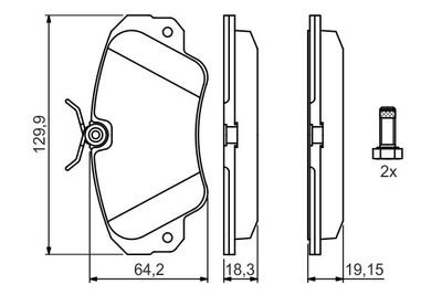 Фото автозапчастини гальмівні колодки OPEL OMEGA B (25_, 2 (9195077, 1605782, 1605932, 16 05 004, 90541293, 90398116, 90345077, 1605033, RS5985, 1605004, 1605004, 1605004, 1605004, 9192124, 2751) Polcar BS0986460939 (фото 1)