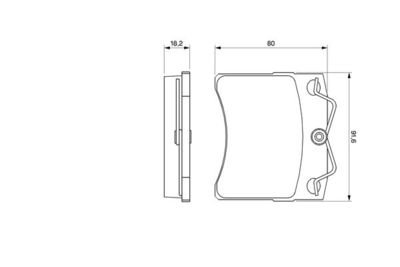 Фото автозапчасти тормозные колодки Volkswagen TRANSPORTER IV au (RS5750, 701698151H, 701698151G, 701698151A, 701698151B, 701698151F, 701 698 15 151 H, 70 169 81 51 G, 701 698 151 F, 2812) Polcar BS0986460954