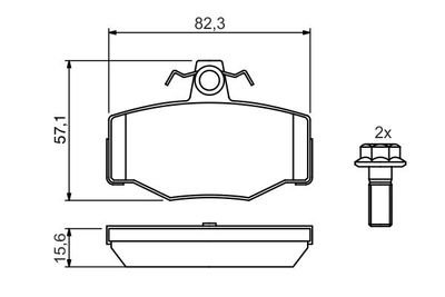 Фото автозапчасти тормозные колодки NISSAN ALMERA II (N1) 70J25, D4060BM40A, 44060 70J25, RS6590, 44060 BM426, 44060BM426, 2743) Polcar BS0986460993