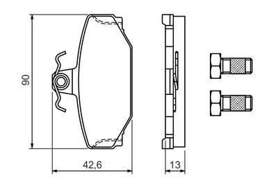 Фото автозапчастини гальмівні колодки VOLVO 780, 04.86-07. (2718294, 270923, RS5975, 271573, 271958, 271959, 272291, 271829, 2750, 2709236) Polcar BS0986460995